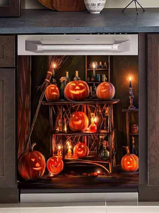 Dishwasher-Magnetic-Cover-For-Halloween-Poster