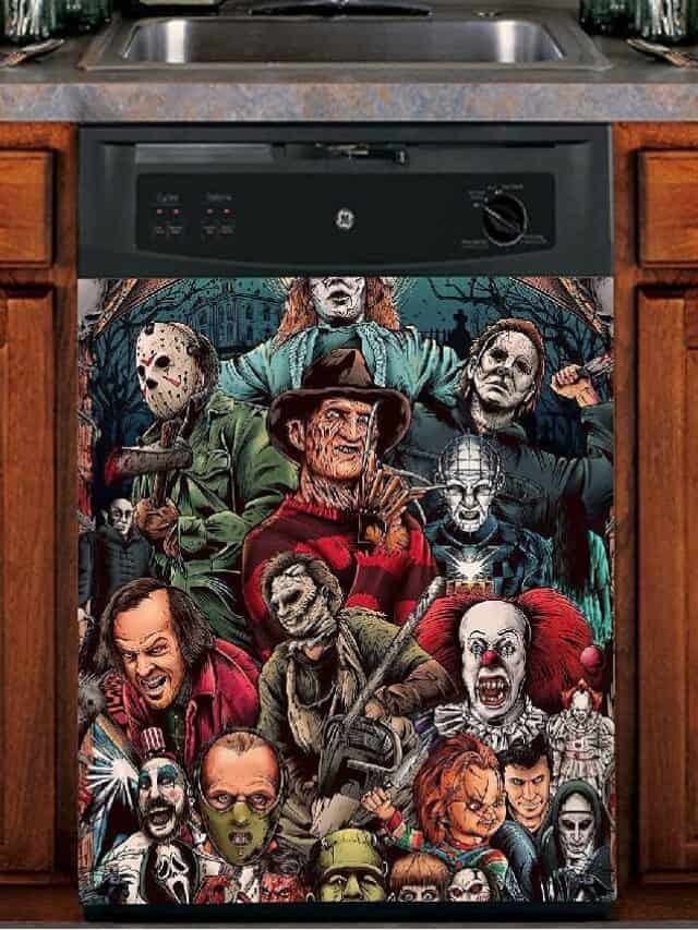 Magnetic-Dishwasher-Covers-For-Halloween-Poster